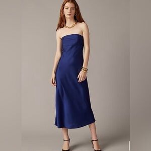 NWT J. Crew Collection strapless Gwyneth slip dress in luster charmeuse 16